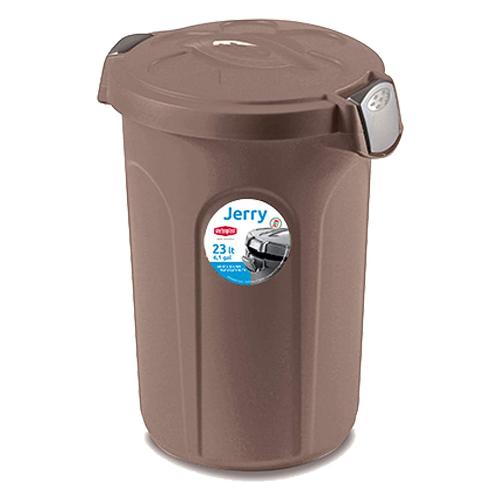 Stefanplast Bidoncino (23L) coperchio a clip JERRY Tortora 70325