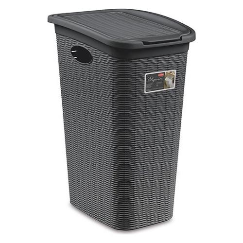 Stefanplast Porta biancheria Plastica (36L) ELEGANCE Grigio ardesia 30510
