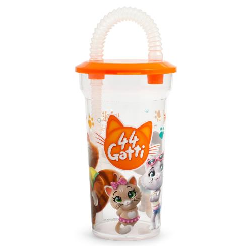Lulabi Bicchiere con cannuccia 44 GATTI 9875681
