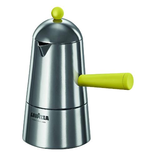 Ilsa Caffettiera Alluminio 6 Tazze CARMENCITA POP Cromo satinato e Giallo 0099G060ACC
