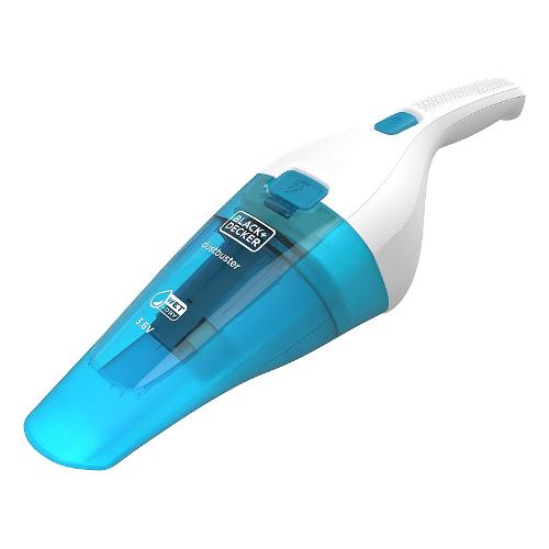 Black & Decker Mini aspirapolvere DUSTBUSTER Litio Wet&Dry Bianco e Azzurro 3,6V WDC115WA Batteria integrata