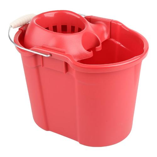 Tontarelli Secchio mocio (16L) con strizzatore AURORA Rosso mattone 8101474521