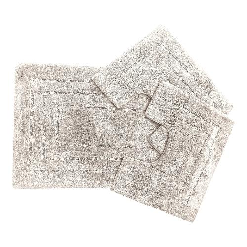 Quarzo Bianco Set tappeti bagno BEST Latte 10912