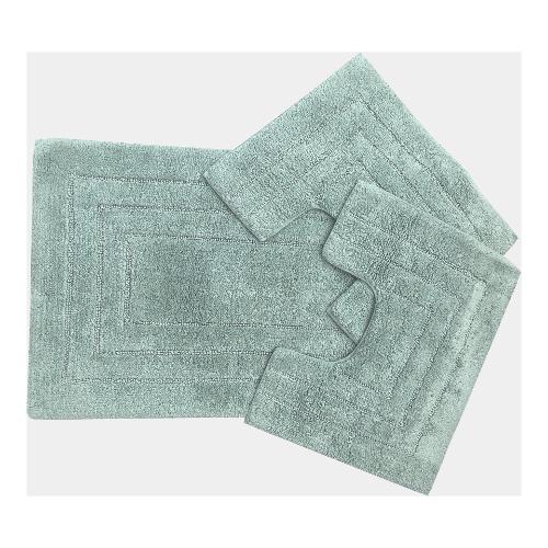 Quarzo Bianco Set tappeti bagno BEST Verde 10905