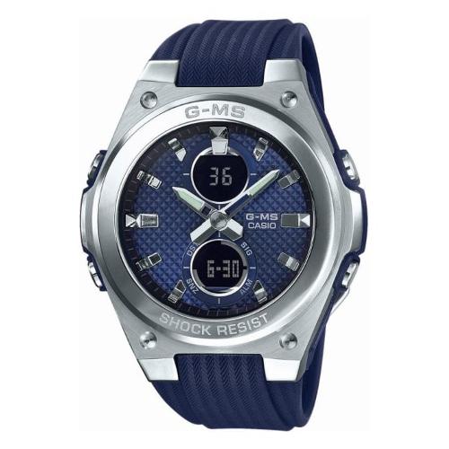 Casio Orologio Silver e Blue MSG C100 2AER