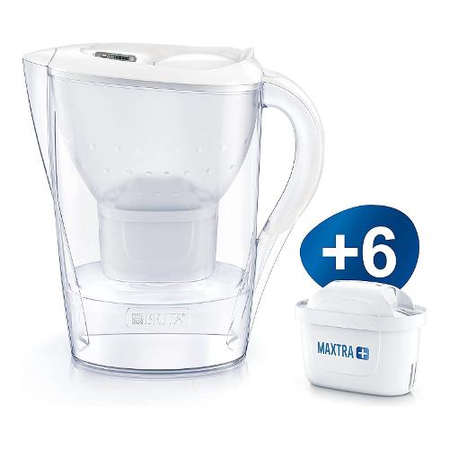 Brita Caraffa filtrante MARELLA con 6 Filtri Bianco 1039164