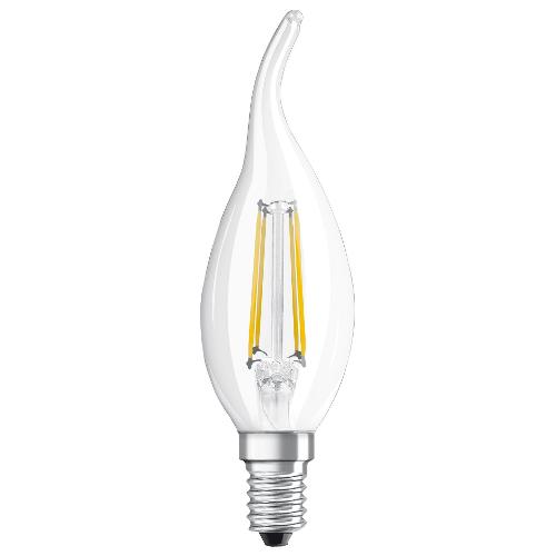 Osram Lampadina led colpo di vento E14 (4W) , luce calda STAR CLASSIC BA