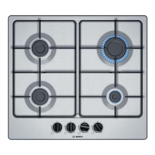Bosch Piano cottura gas 4 zone SERIE 4 Pgp6B5B85 Inox (60cm)