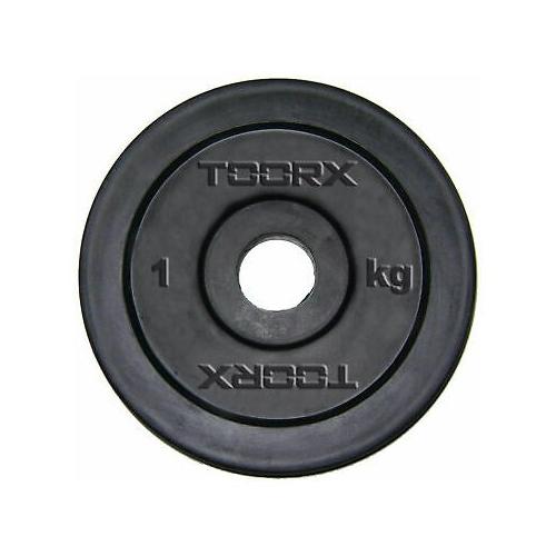 Toorx Disco ghisa (2Kg) Gommato foro 25 mm Nero DGG 2