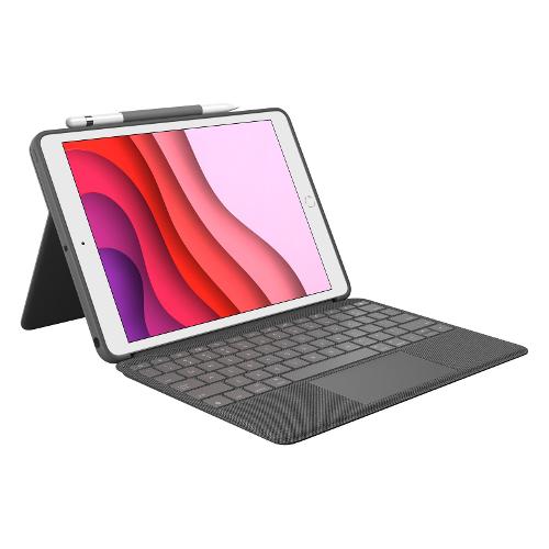 Custodia Rugged Folio di Logitech con tastiera per iPad (nona