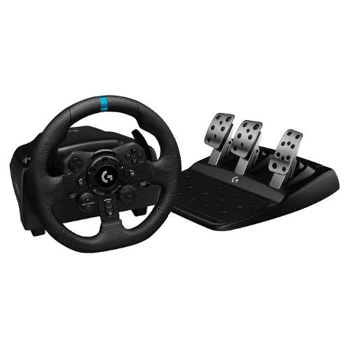 Volante e pedaliera simulatore guida FERRARI T300 Integral Racing Wheel  Alcantara Edition Black e Red 4160652