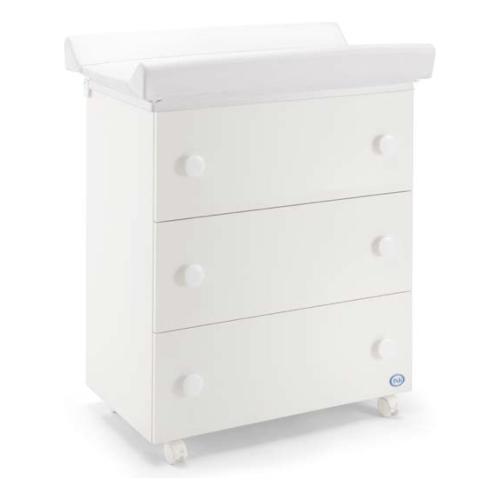 Pali Bagnetto fasciatoio 3 cassetti (76x45x90cm) TRIS Bianco 053300N