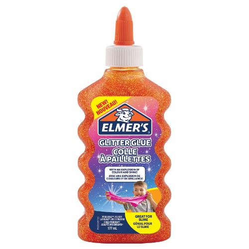 Elmer's Colla glitter Slime Arancio Flacone 177 ml 2109486