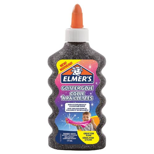 Elmer's Colla glitter Slime Nero Flacone 177 ml 2109501