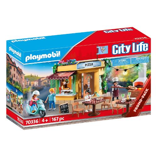 Playmobil Pizzeria con giardino ( 167 pz ) CITY LIFE 70336