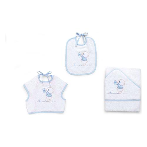 Italbaby Set bavaglini 3 pz BEAR Azzurro 15 5020 102