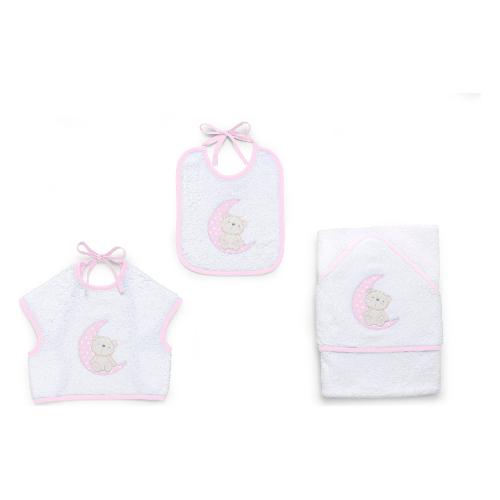 Italbaby Set bavaglini 3 pz MOON Rosa 15 5020 401