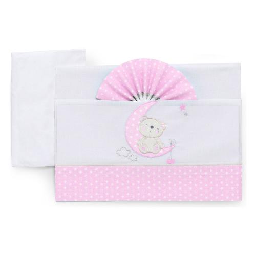 Italbaby Set lenzuola lettino completo 3 pz MOON Rosa 15 2010 401