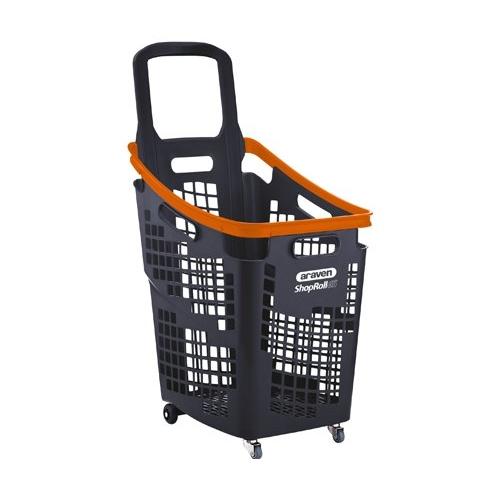 Araven Carrello spesa (65L) SHOPROLL65 Grigio e Arancio (39x54x87,5 cm) 71295