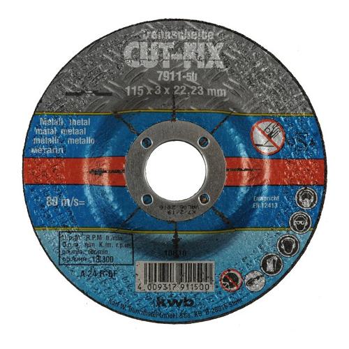 Kwb Disco taglio smerigliatrice CUT FIX per metallo D. 115 mm 791150