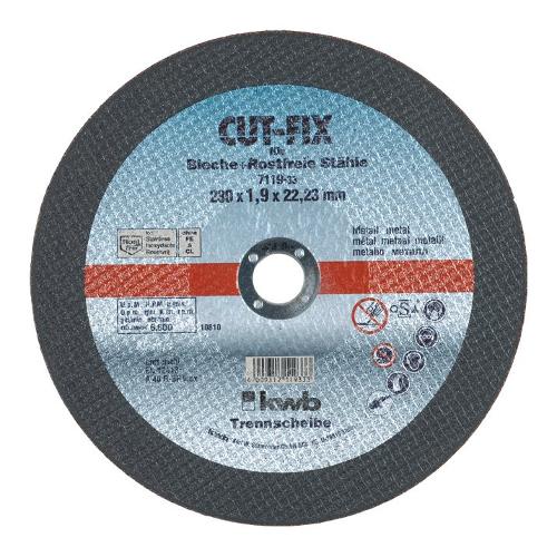 Kwb Disco taglio smerigliatrice CUT FIX per metallo D. 230 mm 711933