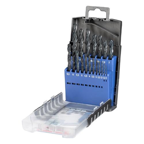 Kwb Set punte trapano acciaio, metallo e plastica rigida Astuccio 19 Pz 421920
