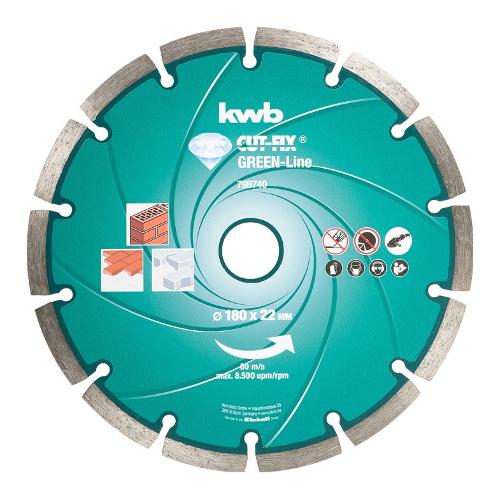 Kwb Disco diamante smerigliatrice 180 mm GREEN LINE DIAMANT 798740