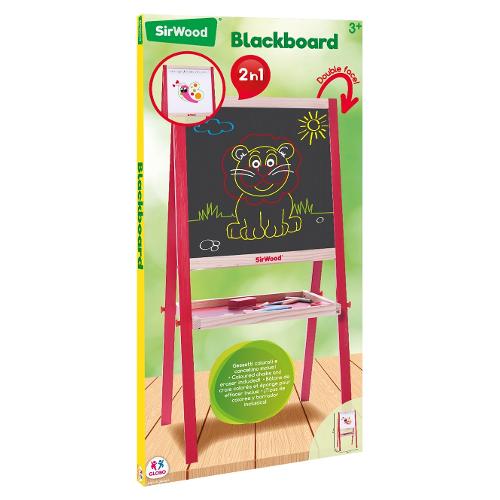 Globo Gioco lavagna con gessetti e cancellino SIR WOOD Assortito 40416