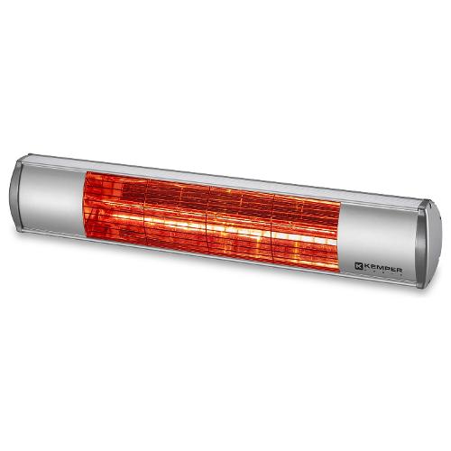 Stufa infrarossi RADIANT HEATER Outdoor Halogen Silver e White HR312