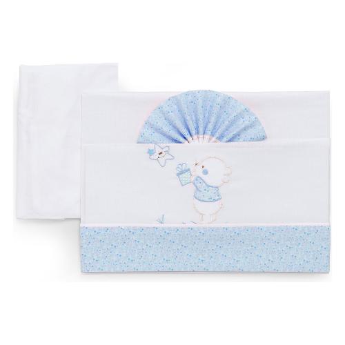 Italbaby Set lenzuola lettino completo 3 pz BEAR Azzurro 15 20 102