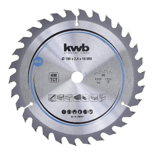 Kwb Lama a disco D 190 foro 16 mm M 65 30 dt. 586557
