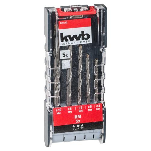 Kwb Set punte trapano muratura, pietra, arenaria Astuccio 5 Pz 109140