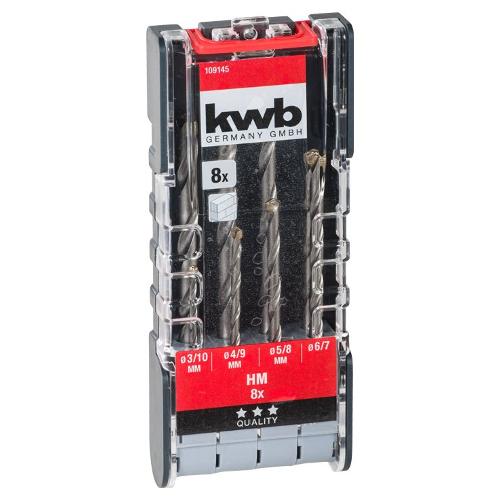 Kwb Set punte trapano muratura, pietra, arenaria astuccio 8 Pz 109145