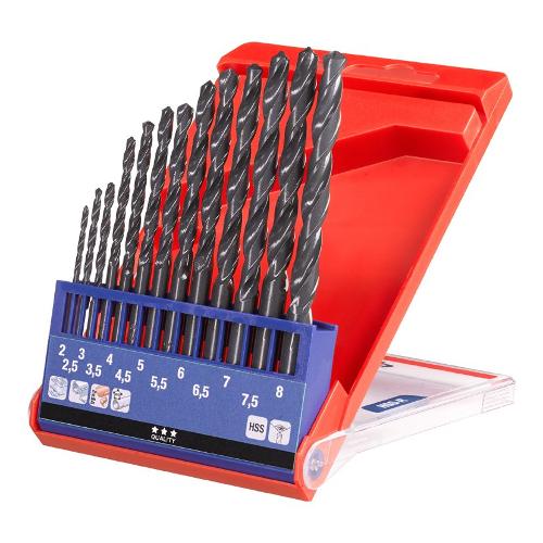Kwb Set punte trapano acciaio, metallo e plastica rigida Astuccio 13 Pz 424140