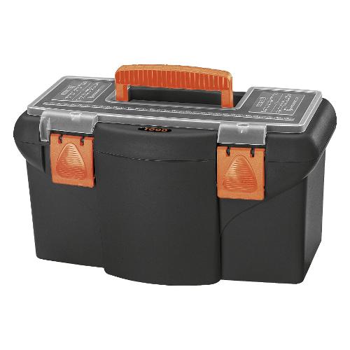 Cassetta per attrezzi TOOL BOX LINE Nero e Arancio 42 x 23 x 23 cm TB 216