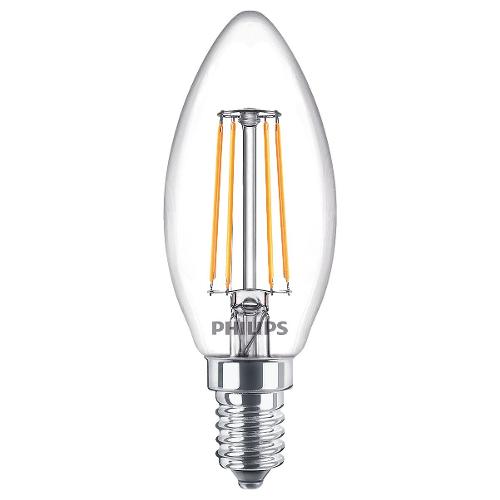 Philips Lampadina led candela E14 (4,3W) , luce fredda