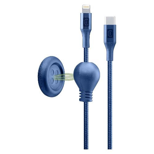 Cellular Line Cavo Lightning CLICK CABLE Blue 1,5m USBDATABUTC2LMFI1B
