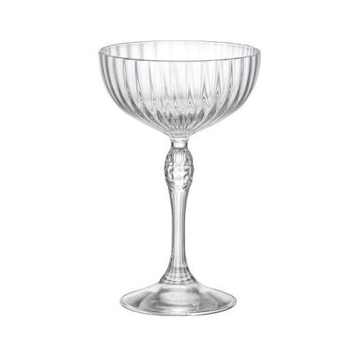 Bormioli Rocco Set calici Cocktail 6 pz Vetro (230ml) A Coppa AMERICA 20'S Trasparente
