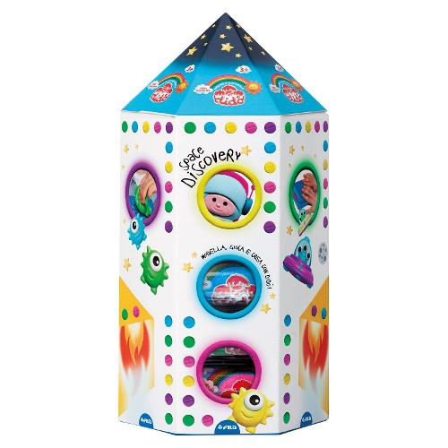 Fila Pasta modellabile Space Discovery 10 panetti 50gr e accessori DIDÒ 352900