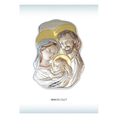 Geo's Icona Argento (12x17cm) SACRA FAMIGLIA 040 20