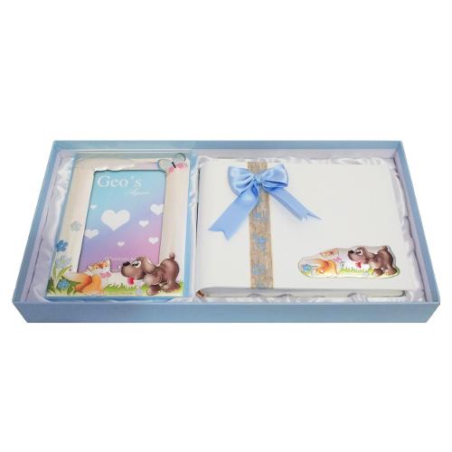 Geo's Portafoto Set Bimbi con Album FIDO Azzurro 3902 0