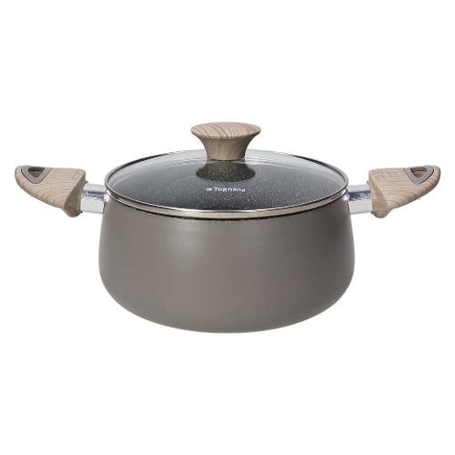 Tognana Casseruola Alluminio antiaderente (20cm) con coperchio ECO Tortora WW75894EOKT