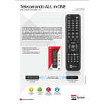 Telesystem ALL IN ONE 2IN1 Telecomando Universale 2 in 1, Per