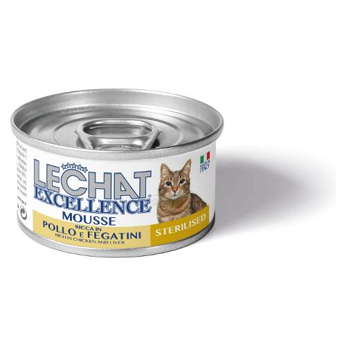 Monge Patè gatto Mousse Steryl pollo e fegatini LECHAT EXCELLENCE Lattina 85 gr 6096