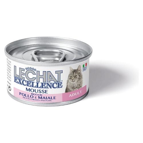 Monge Patè gatto Mousse pollo e maiale LECHAT EXCELLENCE Lattina 85 gr 6095