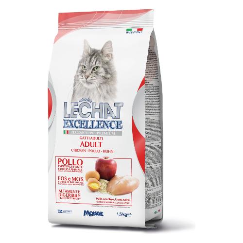 Monge Crocchette gatti adulti gusto pollo ( Sacchetto 1,5 kg ) LECHAT EXCELLENCE 6015A