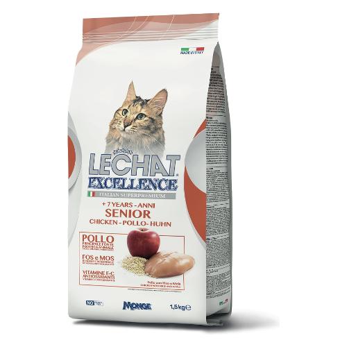 Monge Crocchette gatti anziani gusto pollo ( Sacchetto 1,5 kg ) LECHAT EXCELLENCE 5984