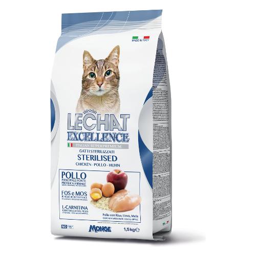 Monge Crocchette gatti sterilizzati gusto pollo ( Sacchetto 1,5 kg ) LECHAT 5981A
