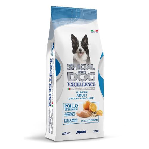 Monge Crocchette cani adulti taglia media gusto pollo ( Sacchetto 12 kg ) SPECIAL DOG 8020