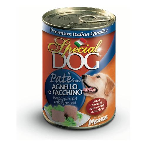 Monge Patè cane SPECIAL DOG agnello e tacchino Lattina 400 gr 0134